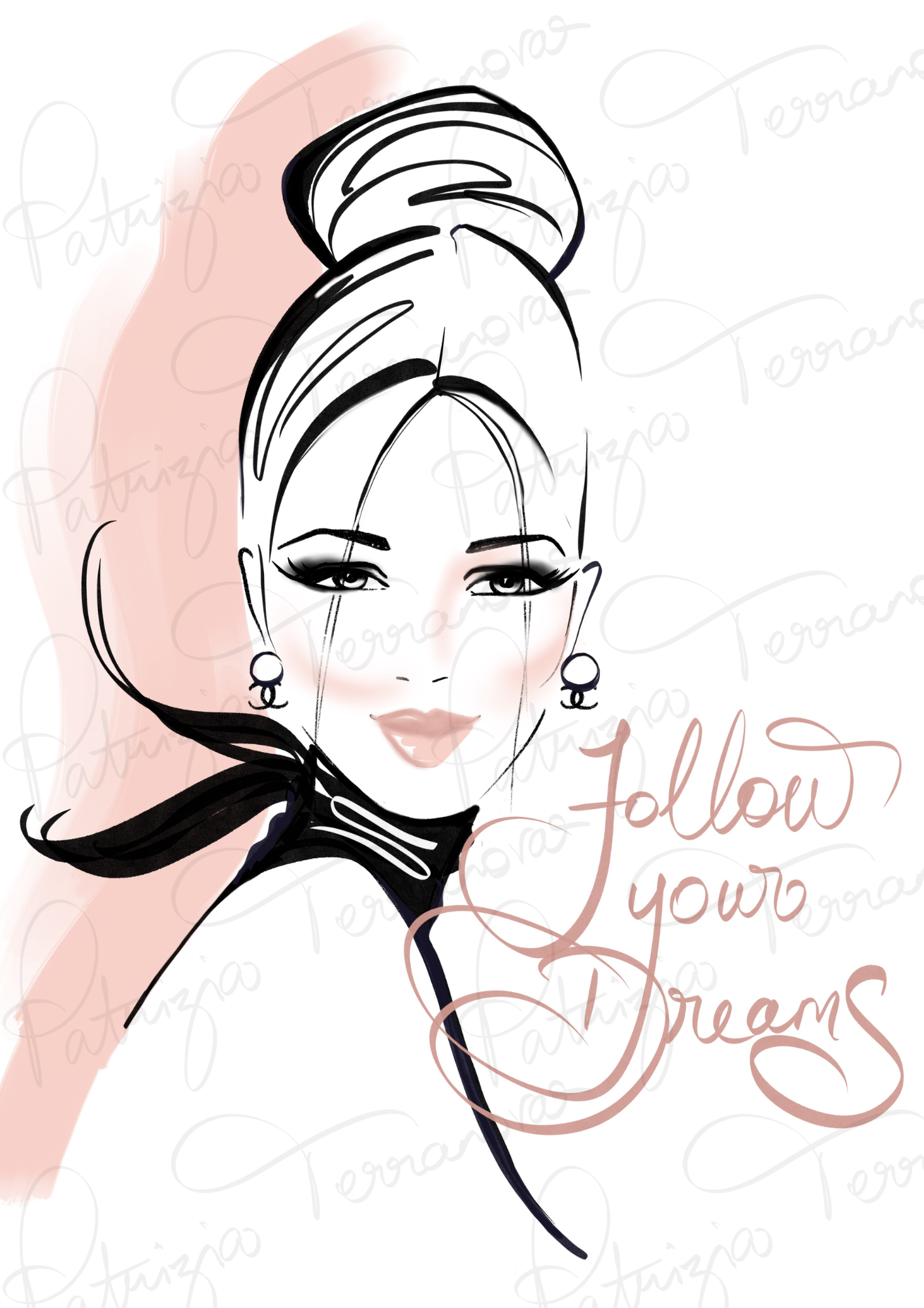Art Print - Follow your Dreams (blush)