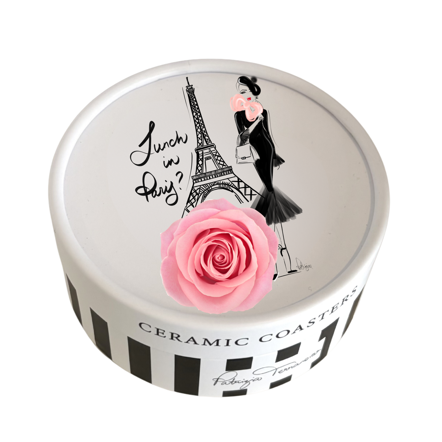Ceramic Coasters - Lunch in Paris