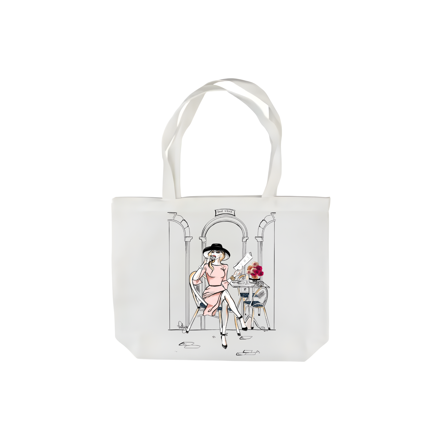 Glam Tote - Coffee & Croissants