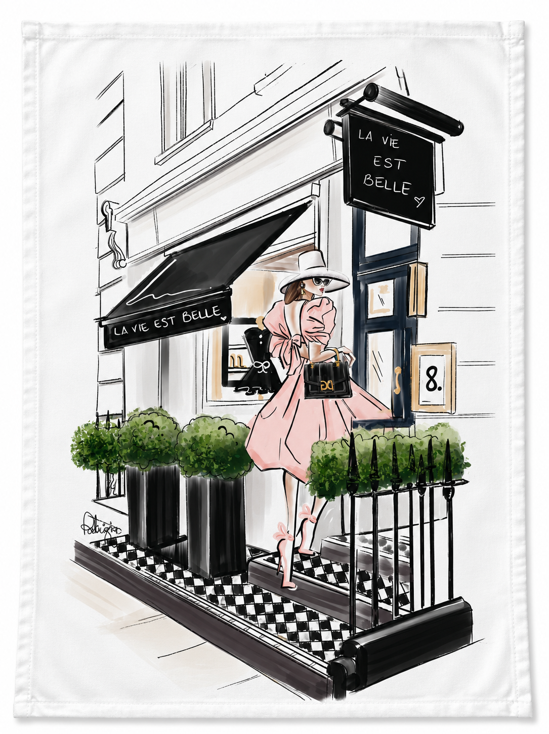 Glam Tea Towel - Retail Therapy