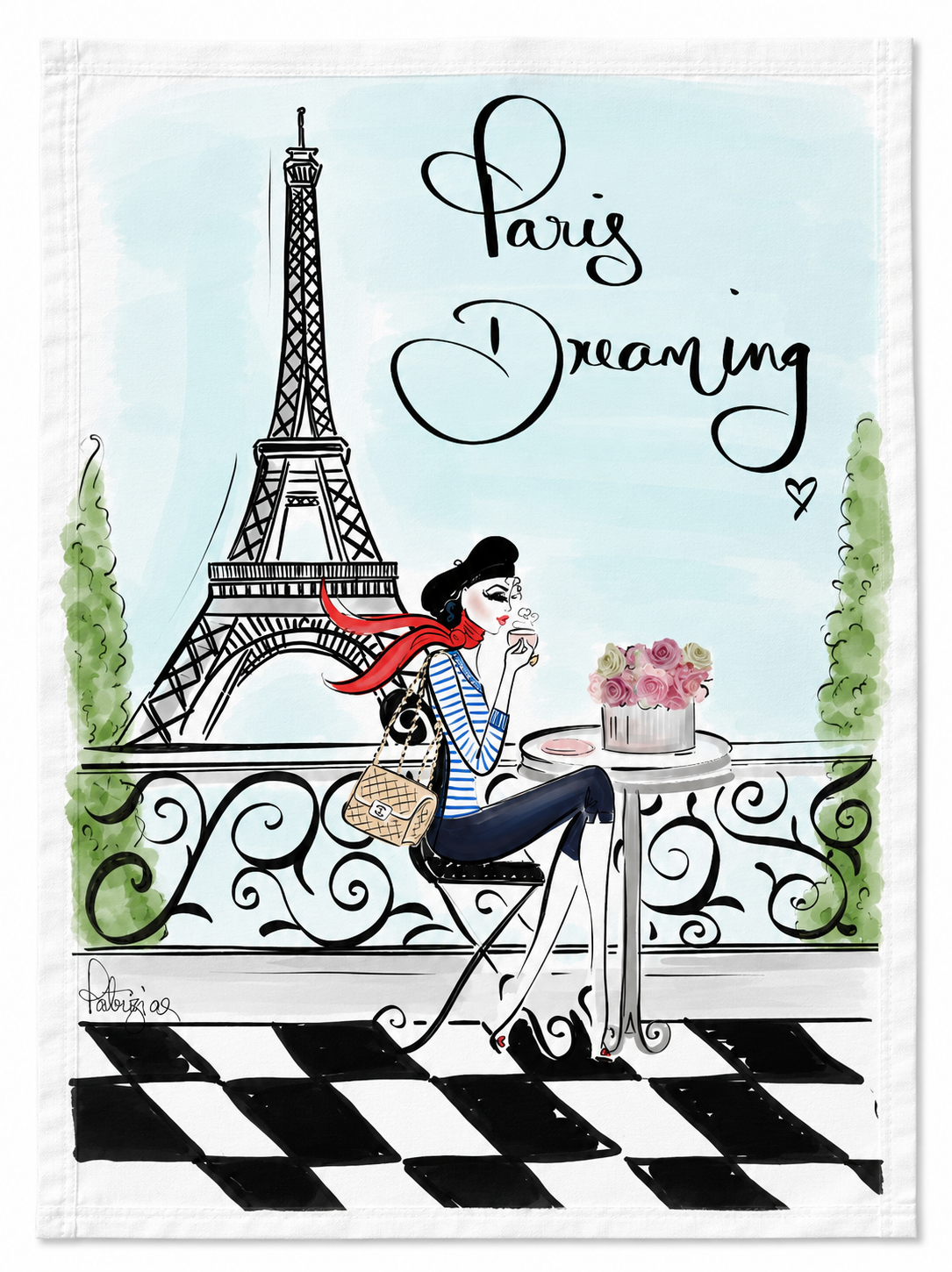 Glam Tea Towel - Paris Dreaming