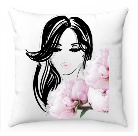 Glam Cushion - Peony Love