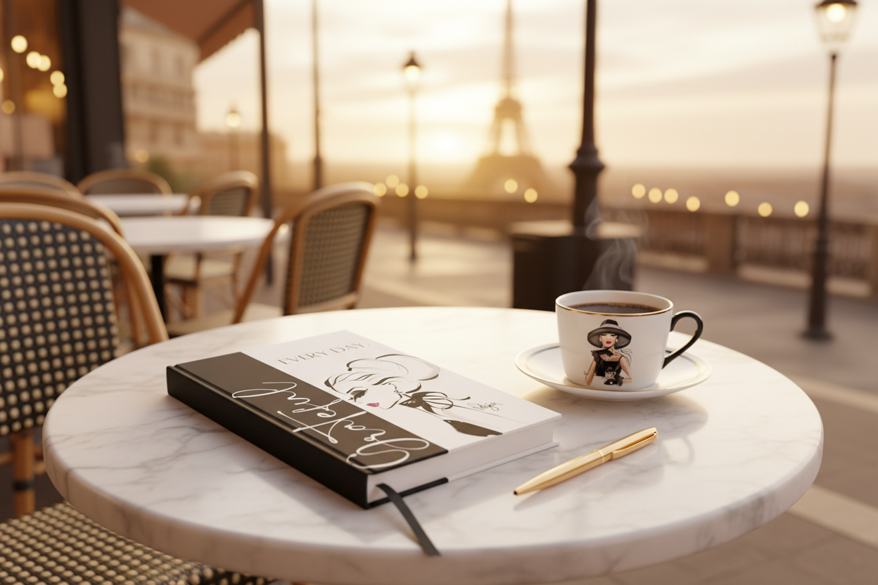 Grateful Every Day Journal - Paris Background