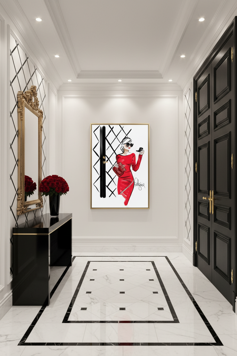 It's A Girl Thing Art Print in Penthouse Foyer