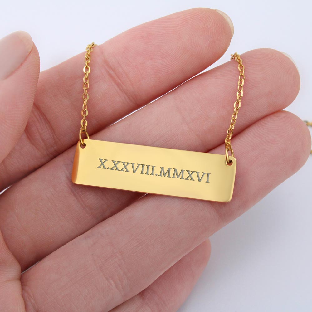 Roman Numeral Necklace - Patrizia Terranova