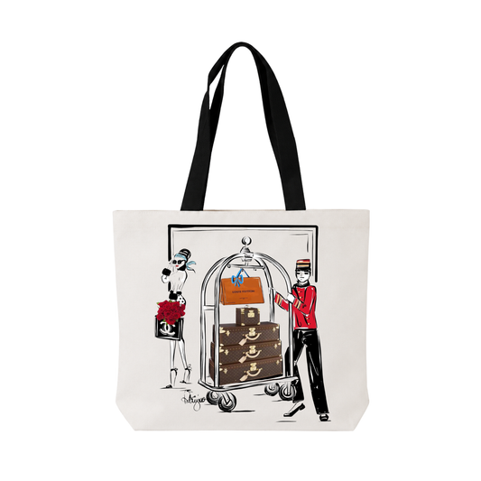 Canvas Tote Bag - Travelling Light