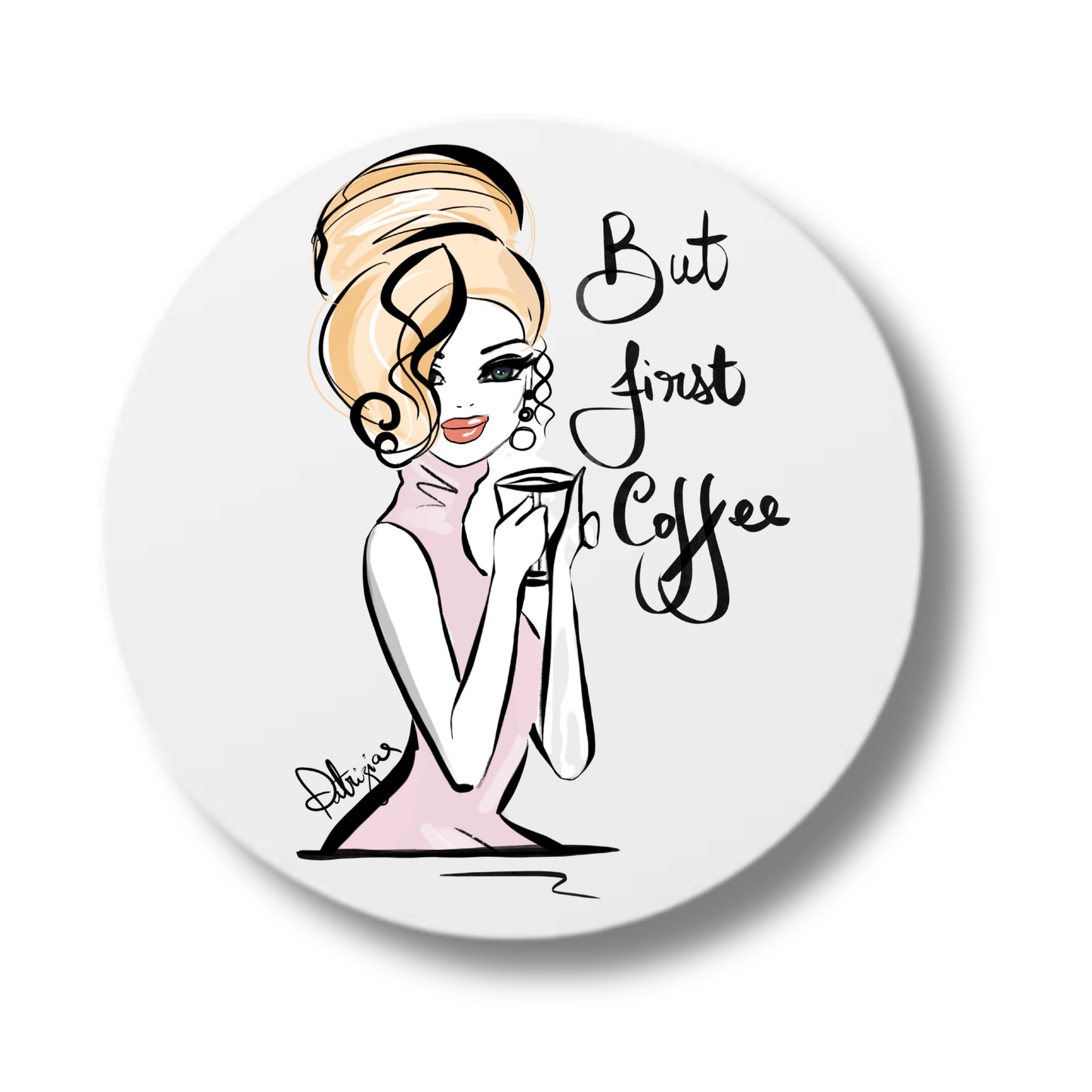Ceramic Coasters - But First Coffee