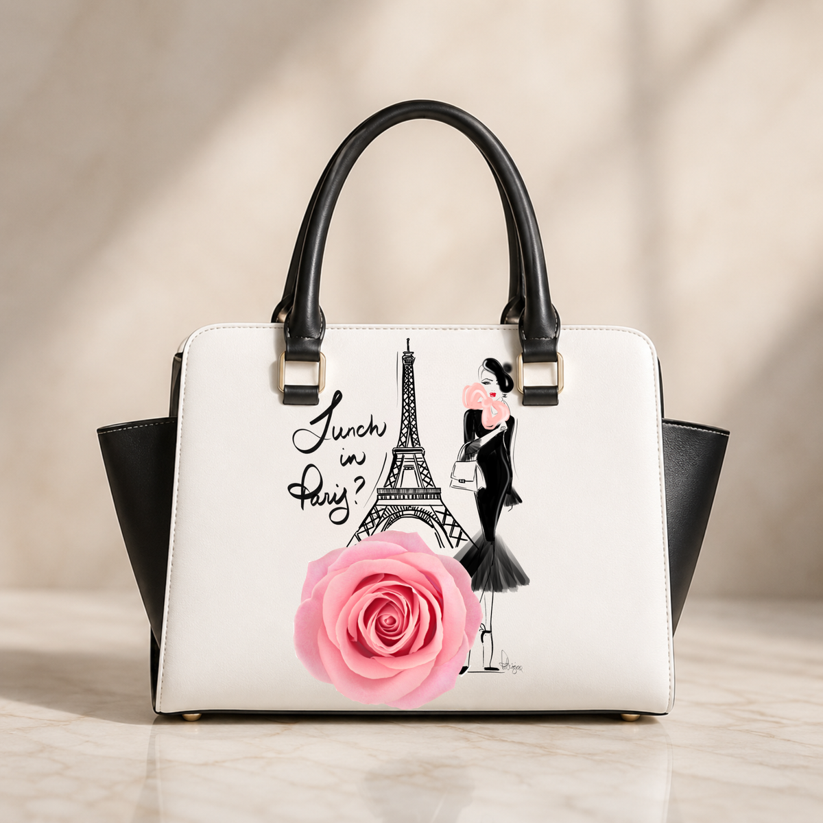 PU Handbag - Lunch in Paris