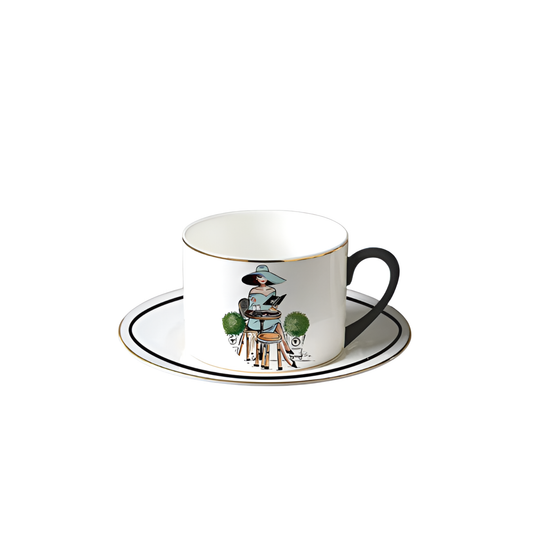 Porcelain Cup & Saucer - Chic