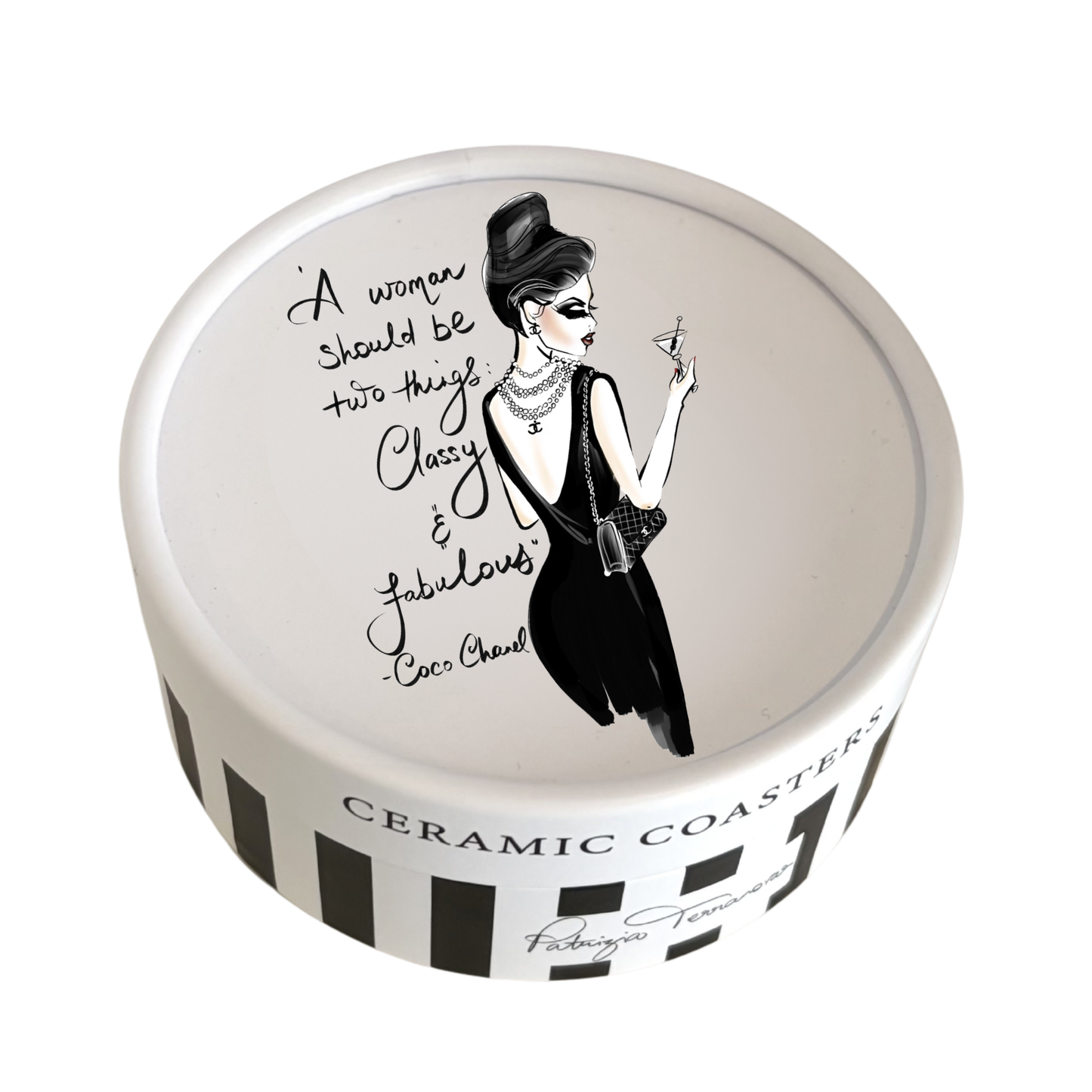 Ceramic Coasters - A Woman