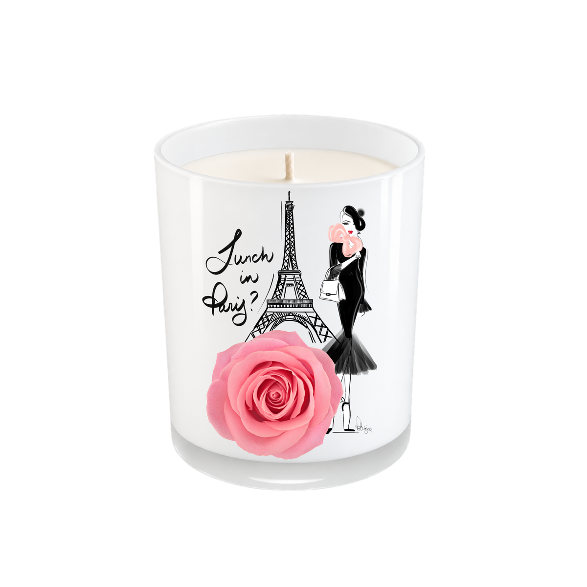 Luxury Coconut Soy Wax Candle - Lunch in Paris