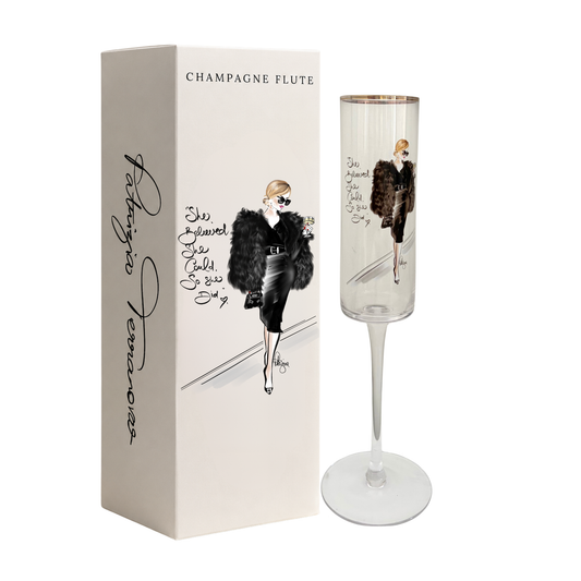 Glam Champagne Flute - She Believed