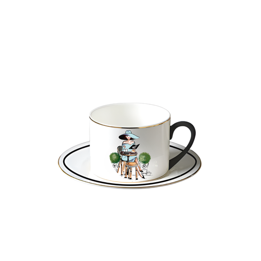 Porcelain Cup & Saucer - Chic
