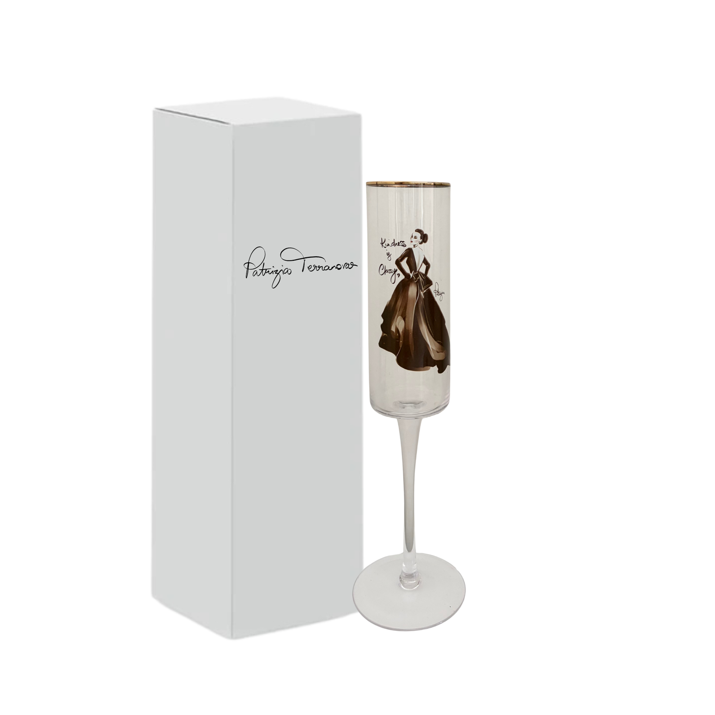 Glam Champagne Flute - Amour "Kindness"