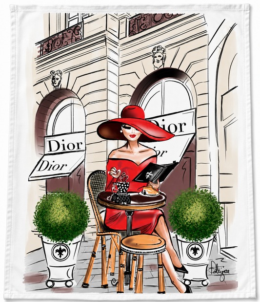 Glam Tea Towel - Cafe Dior