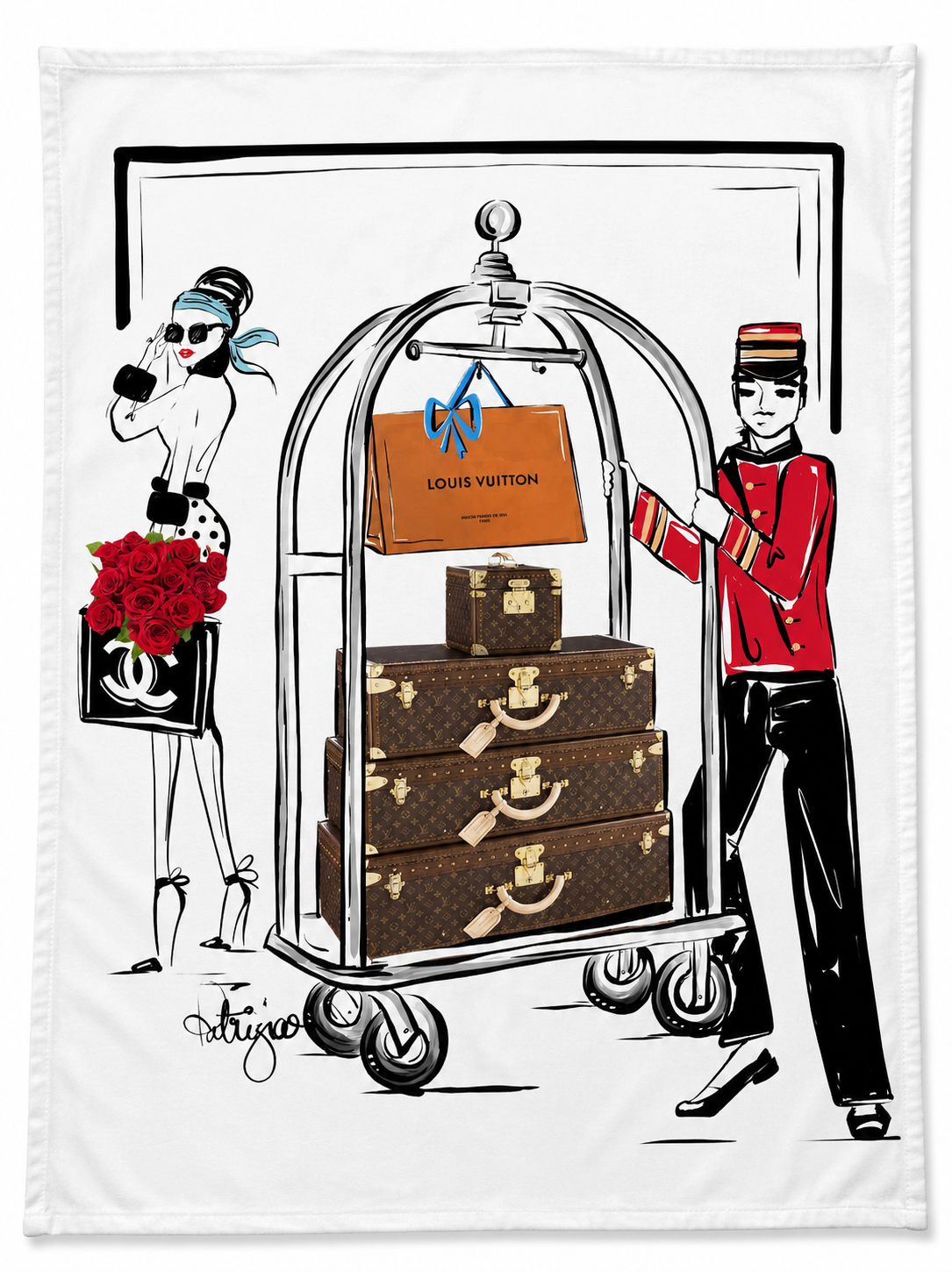 Glam Tea Towel - Concierge