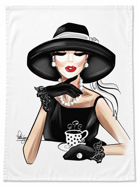 Glam Tea Towel - Breakfast at Tiffanys