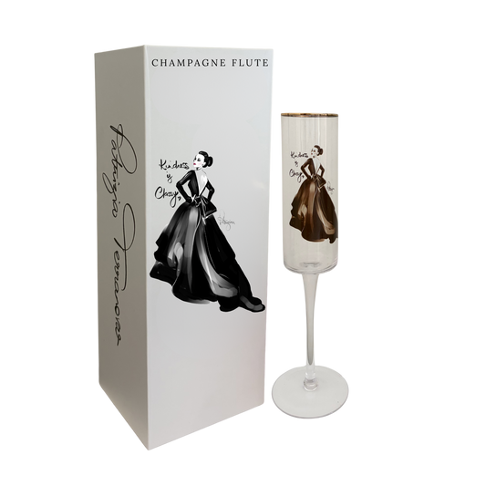 Glass Champagne Flute - Amour