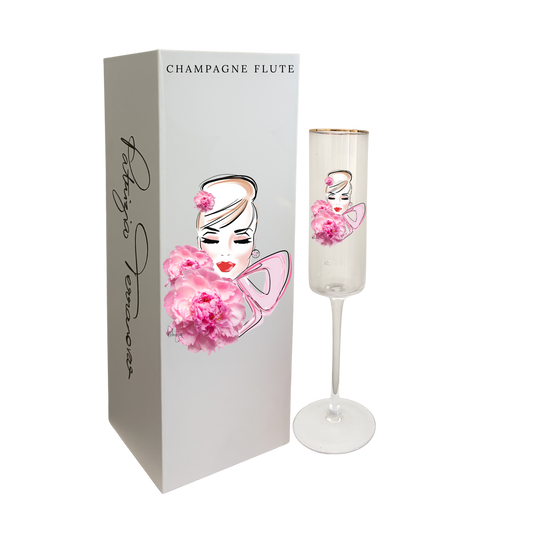 Glass Champagne Flute - Cherish