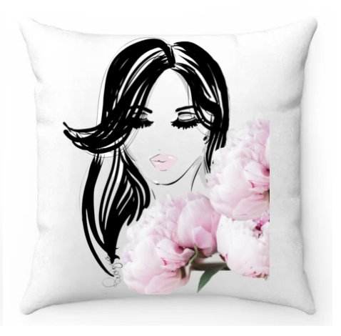 Glam  Cushion - Peony Love