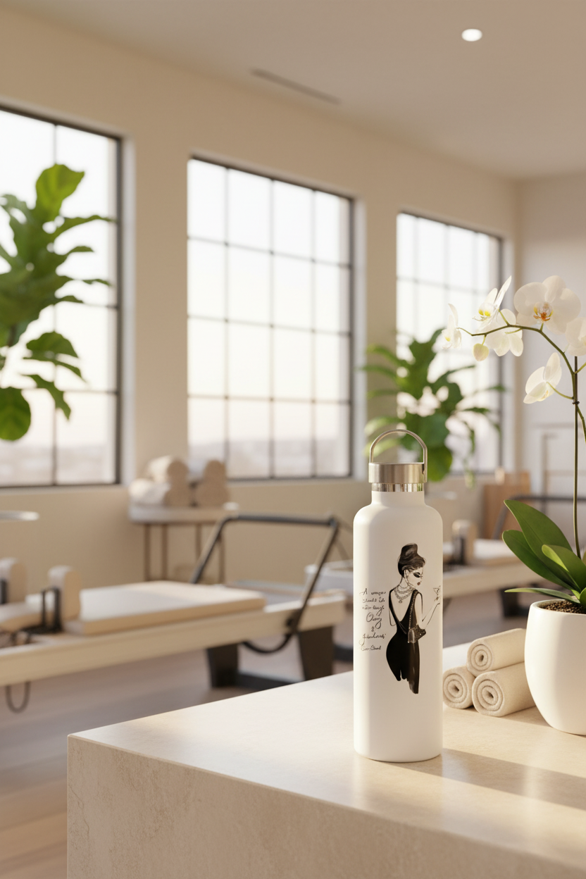 Drink Bottle - Luxury Pilates Studio Mock-up