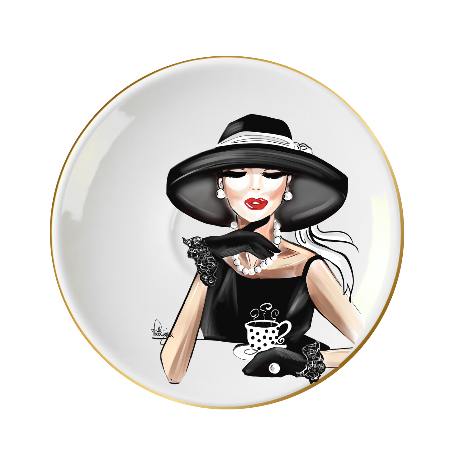 Porcelain Cup & Saucer - Breakfast At Tiffany's