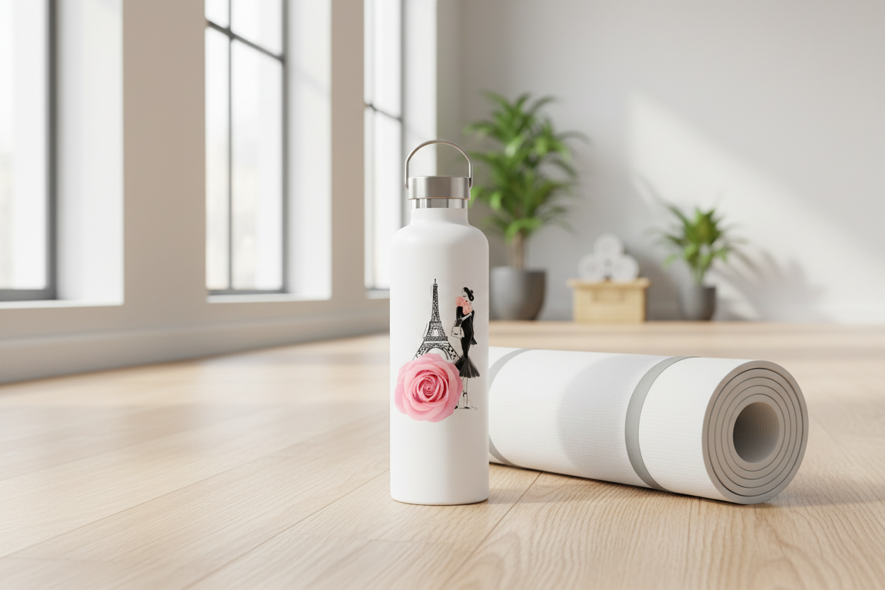 Lunch in Paris in yoga studio