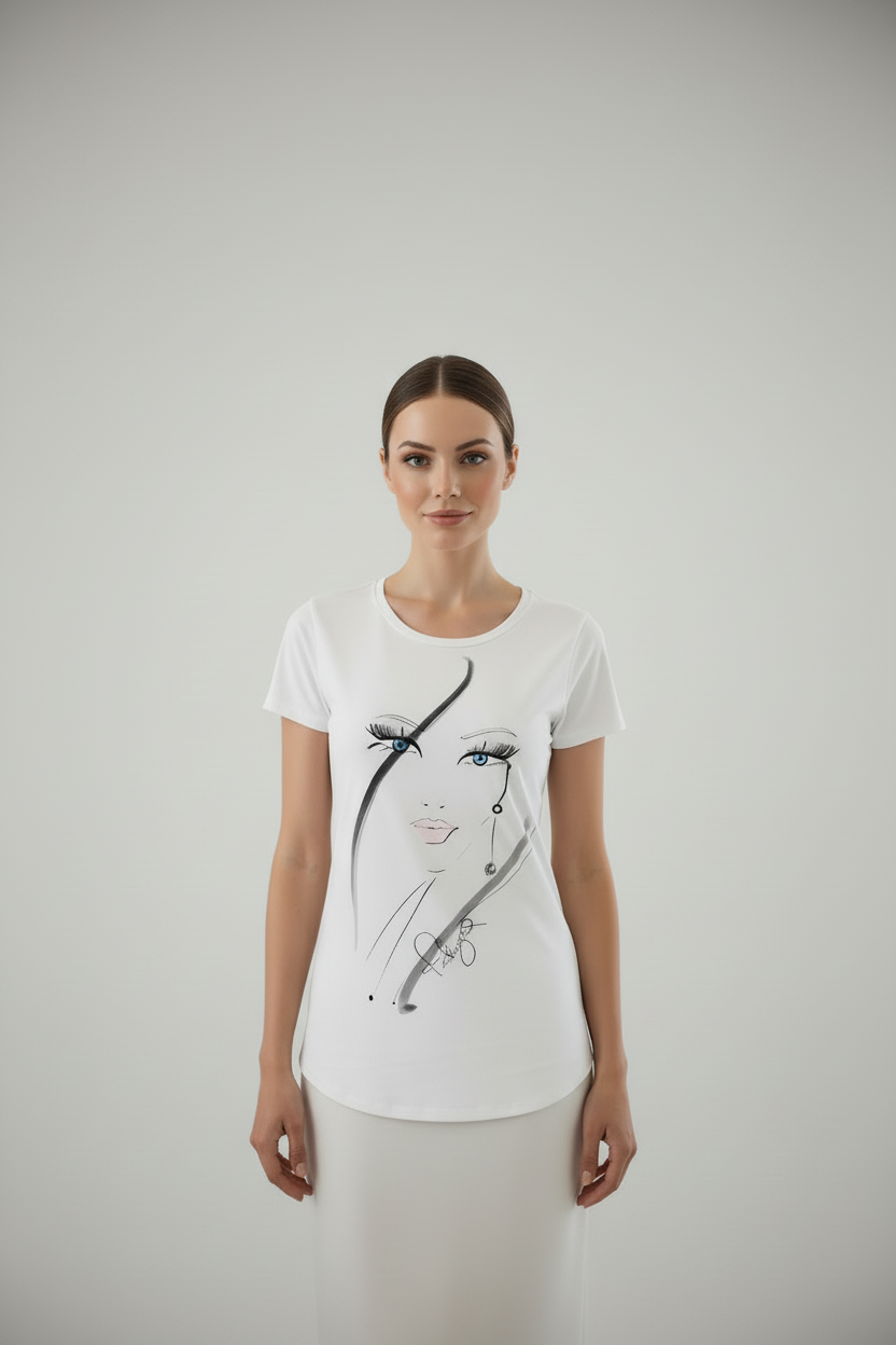 Patrizia Terranova T-Shirt Front-On Studio Mockup