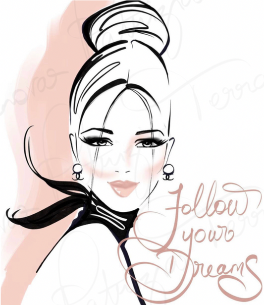 Art Print -  Follow your Dreams (blush)