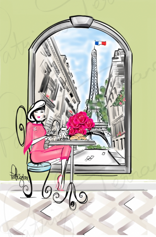 Art Print - Love makes the world go round/Paris