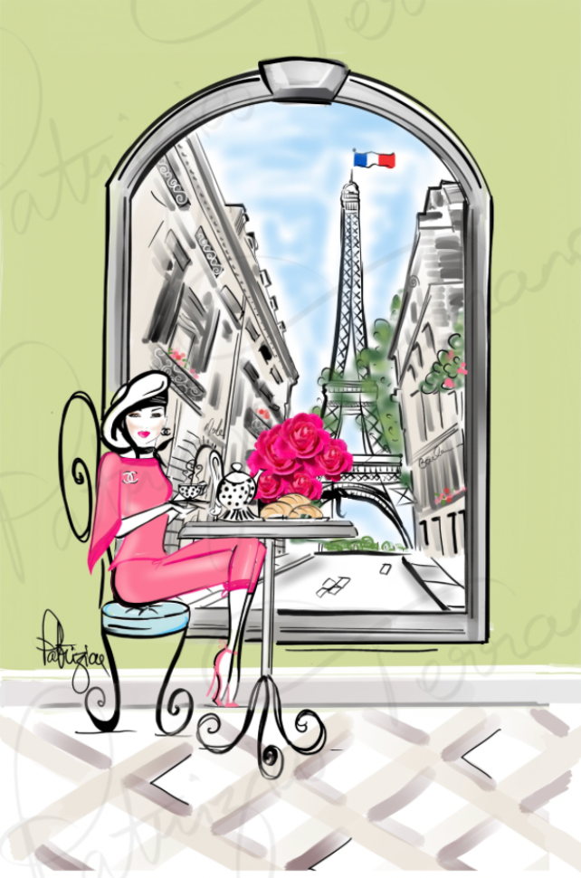 Art Print - Love makes the world go round/Paris