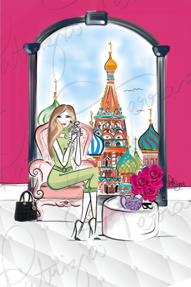 Art Print - Love makes the world go round/ Russia