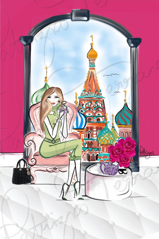 Art Print - Love makes the world go round/ Russia