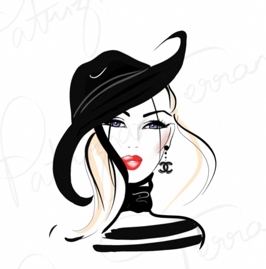 Art Print - Black fedora